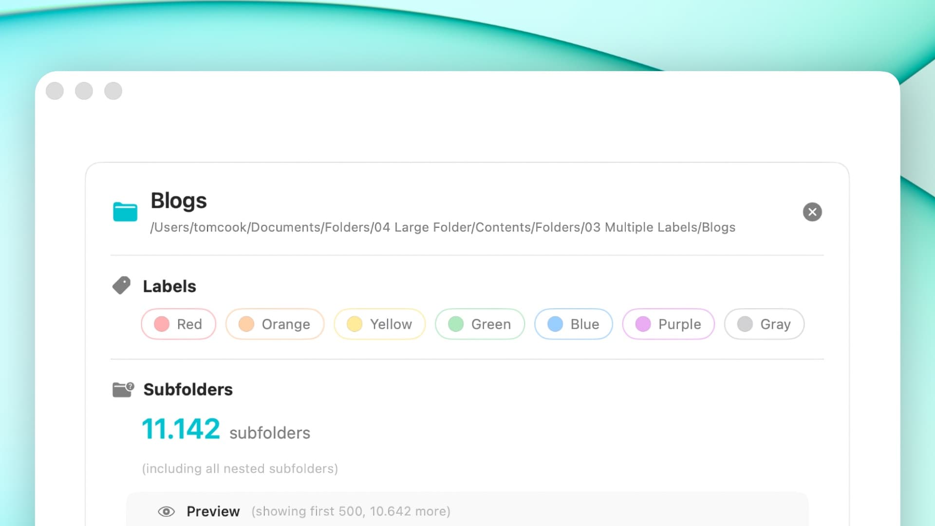 Step 2: Select a Folder