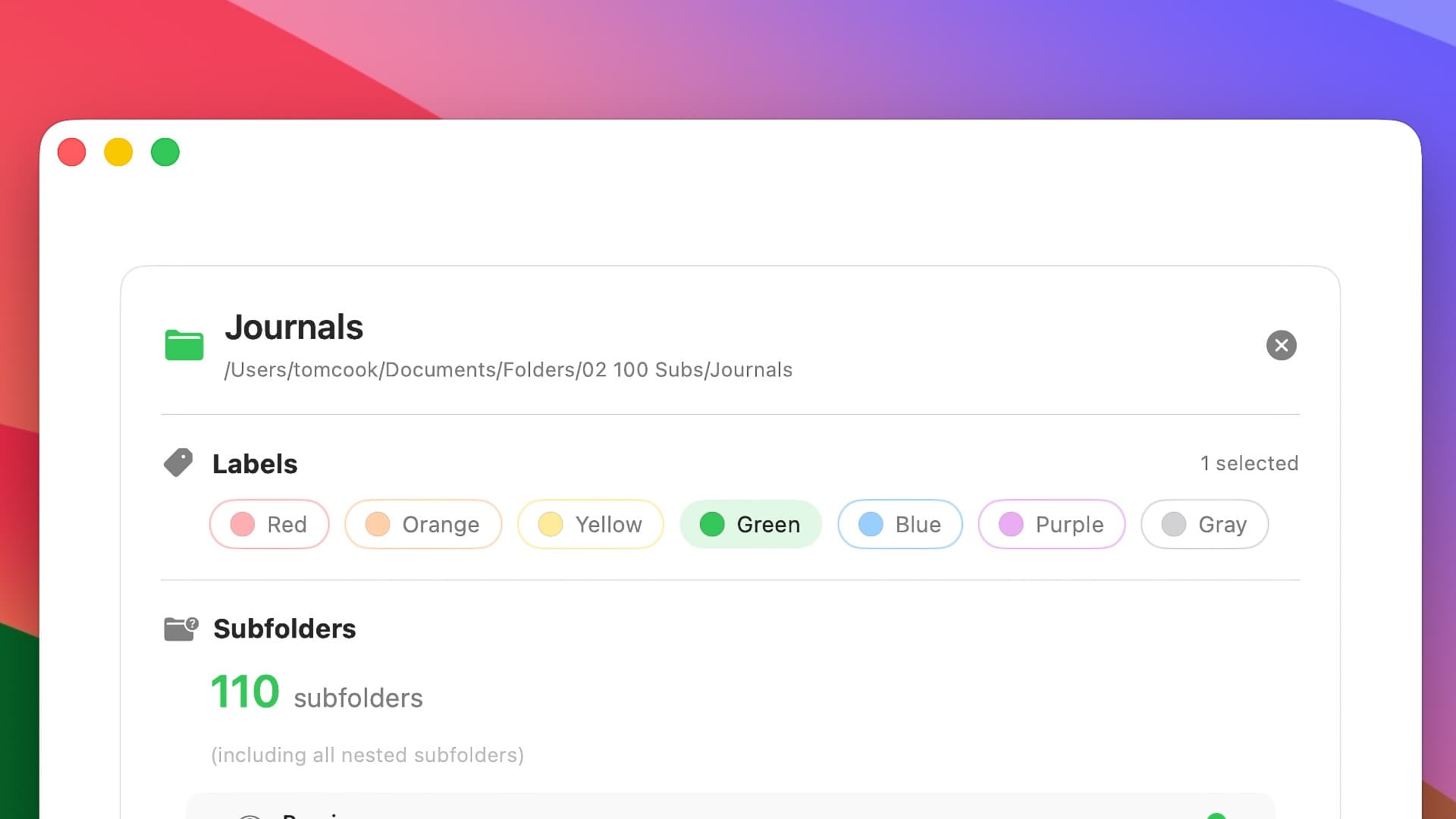 Step 3: Pick a Color Label