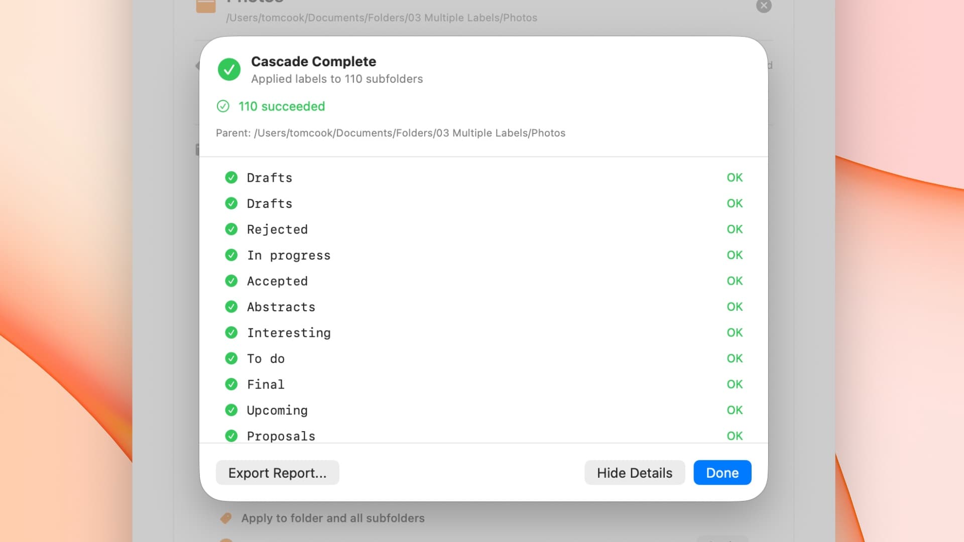 Step 5: Apply Labels